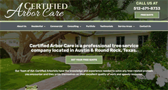 Desktop Screenshot of certifiedarborcare.net